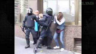 Carga policial en Tarragona [upl. by Airam]