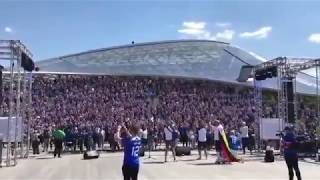 Iceland Fans Viking Clap vs Argentina World Cup 2018 [upl. by Lallage]