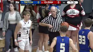 Triton 71 at John Glenn 46  Varsity Boys Basketball 🏀 192024 [upl. by Ehman]