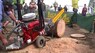 Australian V8 Chainsaw made by Whitlands Engineering wwwsuperaxecomau [upl. by Colvert]