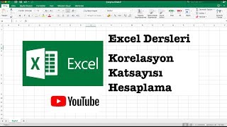 EXCEL DERSLERİ  KORELASYON KATSAYISI HESAPLAMA [upl. by Sixel]