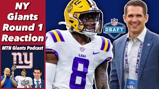 NY Giants Draft Malik Nabers  Round 1 Reaction [upl. by High]