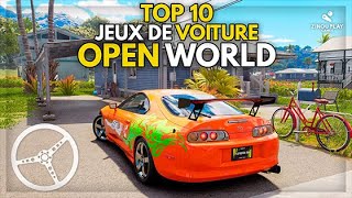 Top 10 des jeux de voiture en MONDE OUVERT pour Android et iOS de 2024  Jeux avec Graphiques élevés [upl. by Madelyn942]