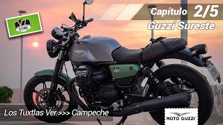 De Roca Partida a Campeche  Moto Guzzi V7 Stone 850 Capitulo II [upl. by Anial209]