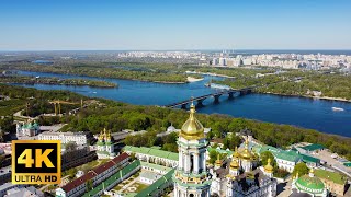 4K Киев 2021 КиевоПечерская лавра с высоты птичьего полёта Kyiv by drone 4K [upl. by Selestina251]