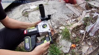 Rotary Hammer Drill Worx WU389 Chiseling amp Drill Test [upl. by Aknaib]