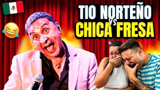 🇪🇸 ESPAÑOLES REACCIONAN al MEJOR CHISTE MEXICANO  El TIO NORTEÑO vs LA CHICA FRESA 😂🇲🇽 JJ [upl. by Einahets]