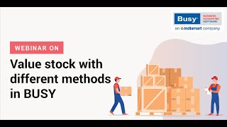 Manage quotStock Valuation with different methodsquot in BUSY English [upl. by Silecara]