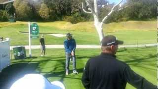 FredCouples on the 17th tee at Riviera [upl. by Musser90]