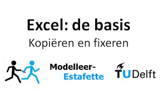 Excel Formules slepen en cellen fixeren [upl. by Erej46]