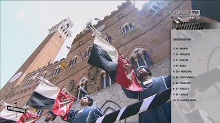 ASSEGNAZIONE DEI CAVALLI ALLE CONTRADE  PALIO 2 LUGLIO 2024 [upl. by Airamesor]