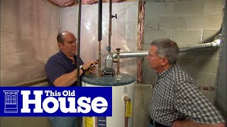 How to Replace a Corroded WaterHeater Fitting  This Old House [upl. by Tlaw]