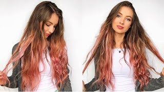 DIY PINK OMBRE HAIR AT HOME  With LOreal Colorista [upl. by Vern]