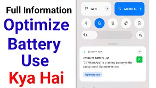 optimise battery use kya hai  realme battery setting\optimize battery use [upl. by Agem585]