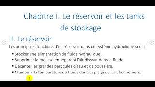 Réservoir et tank de stockage partie 1 Hydraulique et pneumatique industrielle gloirebwapapa5676 [upl. by Pestana535]