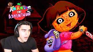 THE CREEPIEST DORA THE EXPLORER GAME EVER  Amanda The Adventurer Ending [upl. by Auj114]