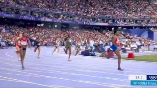 Marileidy Paulino wins 400m Womens final Olympics Paris 2024 for Dominican Republic Gold [upl. by Nnaear]