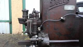 Standmotor Stationärmotor Deutz MA 116 Benzinmotor mit Aussetzerregelung Baujahr 1919 [upl. by Notsecnirp]