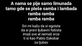 MILICA TODOROVIC amp EMINA JAHOVIC  LIMUNADA TEKSTLYRICS [upl. by Yelekalb]