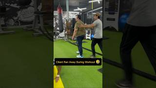 Client Ran Away During Workout 🤣fitness exercise gym motivation gymexercises viralshort [upl. by Anihtyc]