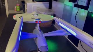 Star Trek Refit 1537 model kit built and lit [upl. by Annoiek]