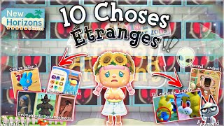 10 CHOSES BIZARRES DANS ANIMAL CROSSING NEW HORIZONS [upl. by Annaid]