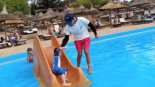 Tamaris Aqua park Casablanca MoroccoGio Vlogs [upl. by Anilehcim107]