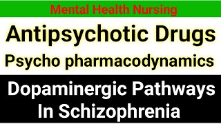 antipsychotic drugs pharmacology  dopaminergic pathways  schizophrenia in hindi [upl. by Ronna]