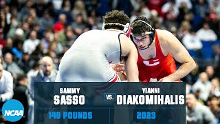 Yianni Diakomihalis vs Sammy Sasso  2023 NCAA Wrestling Championship 149 lbs [upl. by Mil342]