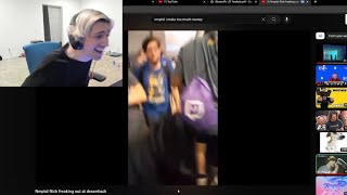 xQc reacts to Nmplol Nick freaking out at DreamHack [upl. by Tedric]