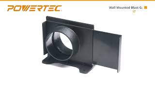 Wall mounting blast gate with bracket 4inch  Dust Collection Fittings [upl. by Anihc775]