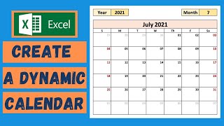 Create a Calendar in Excel  Tutorial [upl. by Kloster]