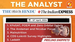 The Analyst 12th April 2024 Current Affairs Today  Vajiram and Ravi Daily Newspaper Analysis [upl. by Ecerahc]