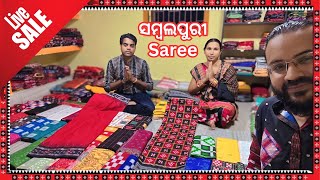 Sambalpuri Handloom EXCLUSIVE Saree Collection Live Sale by Niranjan amp Bhagwati Meher Today [upl. by Oznofla404]