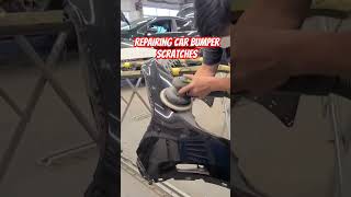 Repairing Car bumper scratchesmake it easy to repair Car body Repair Denting and painting auto [upl. by Sices347]