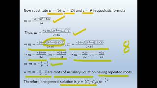 part 4 chapter 1 finish Homogeneous LDE of order n with constant coefficients [upl. by Hoang621]