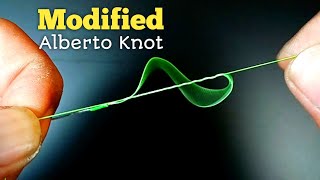 New Secret A Stronger Alberto Knot Modification  Braid to Fluorocarbon knot [upl. by Sami]