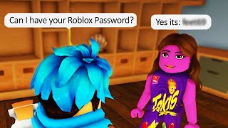 ASKING ROBLOX PLAYERS for their PASSWORDS [upl. by Groot687]