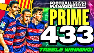 190 Goals  PRIME MSN Barcelona Wins The Treble  FM23 Tactics [upl. by Ahsenaj743]