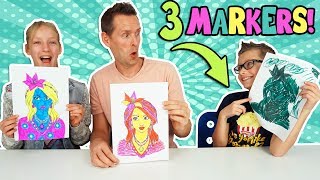 3 MARKER CHALLENGE w our DAD Part 2 [upl. by Jackqueline]