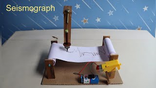 How To Make Seismograph  Seismograph Working Model  School Project [upl. by Derrek]