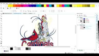 Creating an underbase in Coreldraw using a choke [upl. by Yduj]