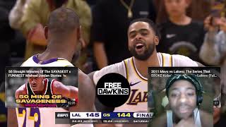 Warriors vs Lakers Highlights Reaction  GAME OF THE YEAR [upl. by Enilrek]