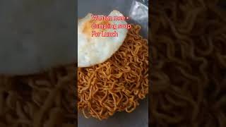 Wantan Mee  dumpling soup for lunch shortvideoviral food smallyoutubers [upl. by Euqinomahs916]