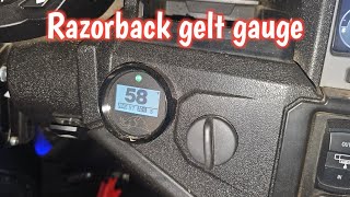 Belt temperature guage from Razorback Technology install [upl. by Meadow812]