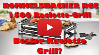 ROMMELSBACHER RCC 1500 Raclette Grill Review  Bester Raclette Grill [upl. by Anahsed169]