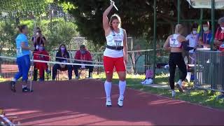 Javelin Most beautiful athlete Maria Andrejczyk 7140 jakość HD Rekord Polski  09052021 Split [upl. by Leroj]