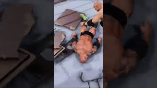 WWE 2K24 Chokeslam through Fire Table wwe2k24 wwe kane batista [upl. by Firestone275]