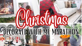 CHRISTMAS DECORATE WITH ME MARATHON  CHRISTMAS DECOR IDEAS🎅🏻🎄 [upl. by Geminian137]