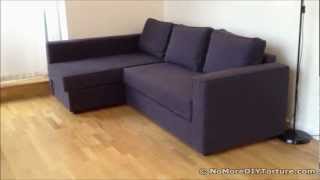 IKEA FRIHETEN Sofa Bed assembly instructions [upl. by Martie]